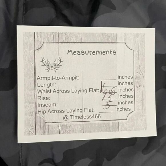 Athletic Works Women’s Grey Black Camo High Rise Pull-On  Mesh SZ M # 1148 - Picture 10 of 12